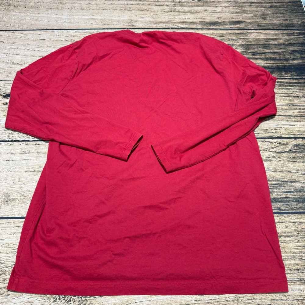 Apple Long Sleeve T-Shirt Mens XLT Red Crew Neck Tech Employee Genius Bar - Picture 4 of 6